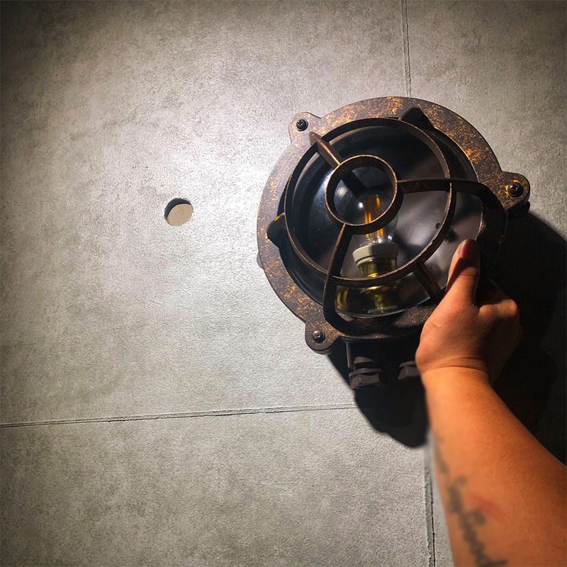 Schattiertes Restaurant Wandleuchte leichte Vintage Style Glass Metallic Wandbeleuchtung