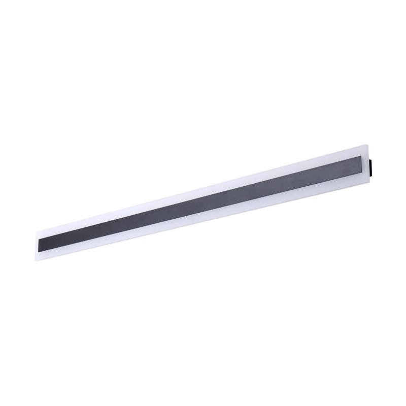 Lineaire SCONCE LIMMTE Minimalisme Minimalisme Metaal LED Zwarte wandgemonteerde verlichting met acrylschaduw