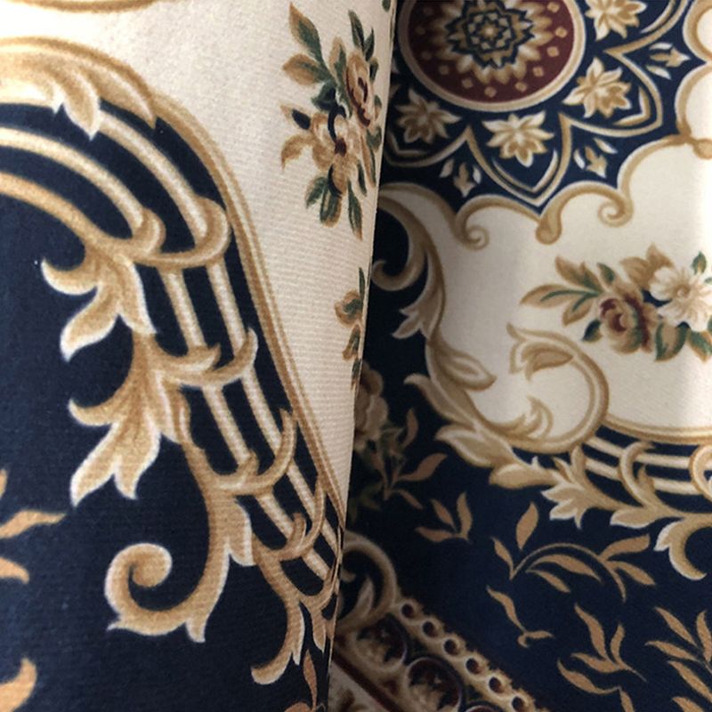Elegant meerkleurig bloementapijt Traditioneel polyester tapijt Antislip achterkant Diervriendelijk wasbaar tapijt voor huisdecoratie