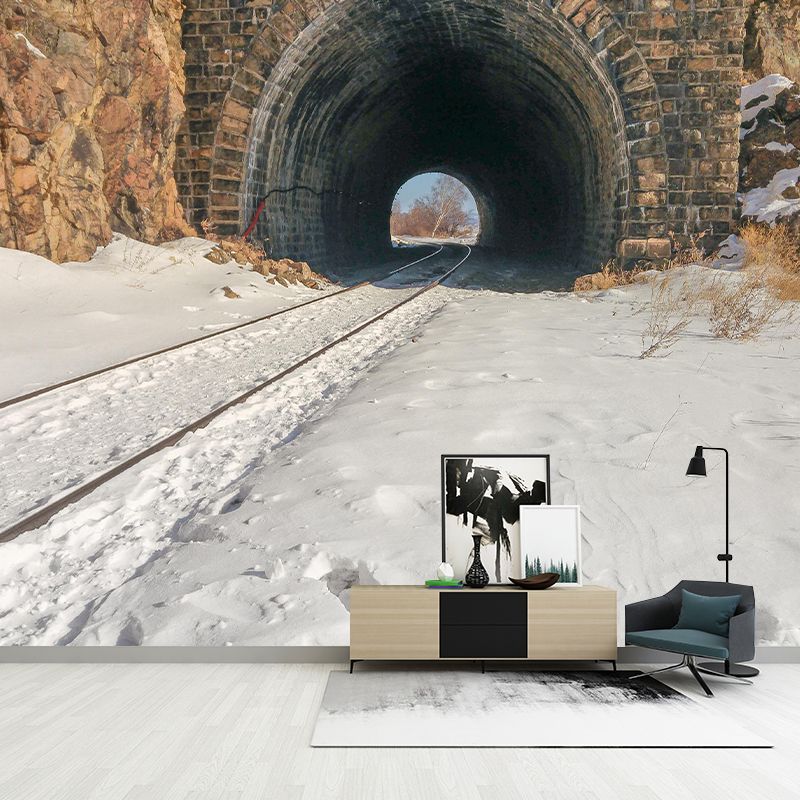 Modern Style Spatial Extension Mural Mildew Resistant Wallpaper for Decoration