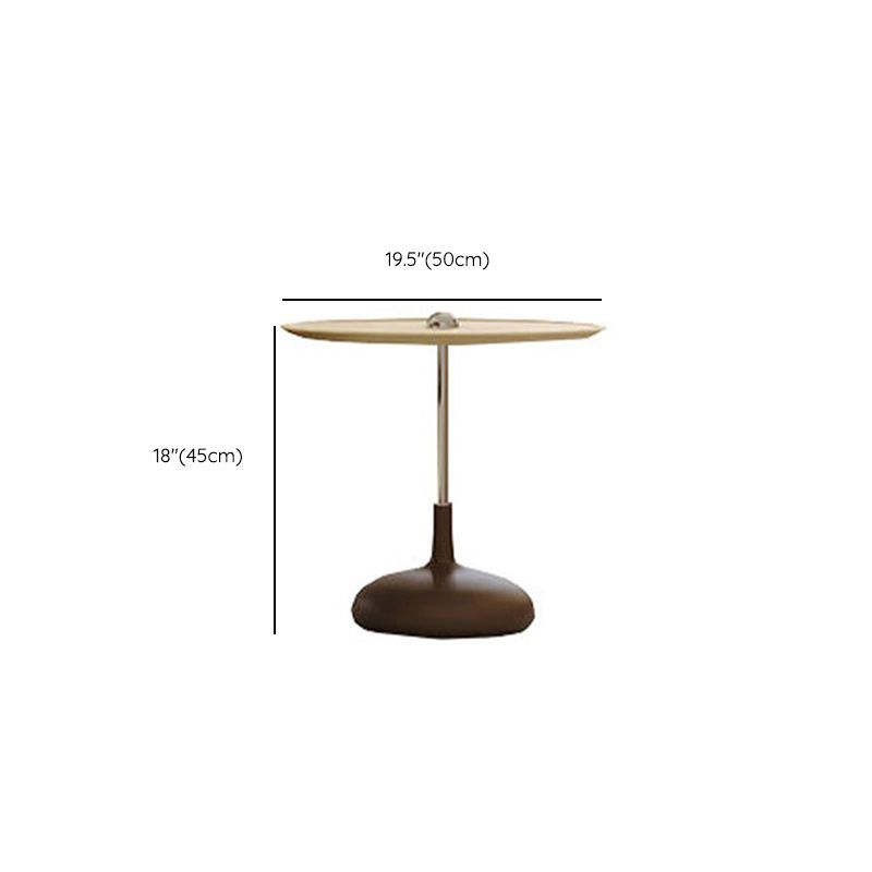 Contemporary Coffee Table Round Wooden Coffee Cocktail Table