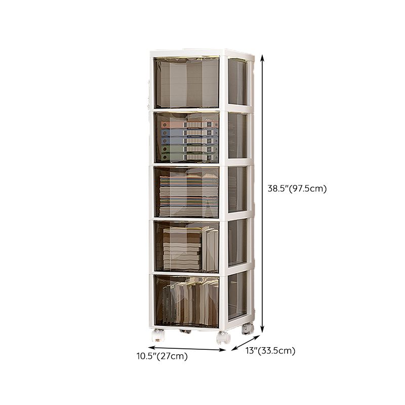 Modern Plastic File Cabinet Drawers Storage File Cabinet for Office