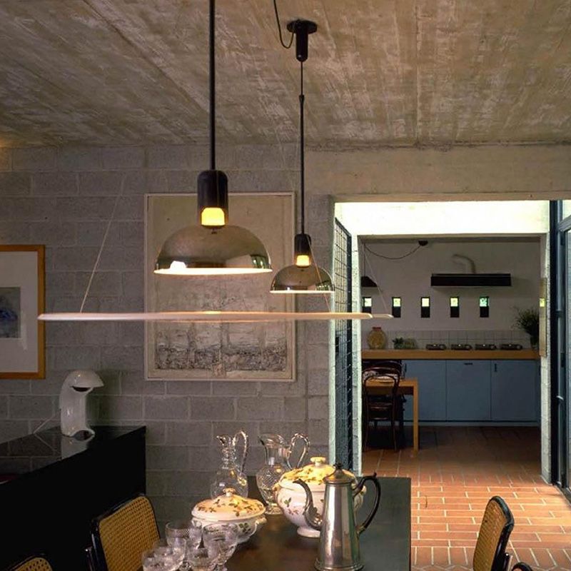 Círculo de metal colgante colgante de colgante de estilo plateado de estilo plateado para comedor para comedor
