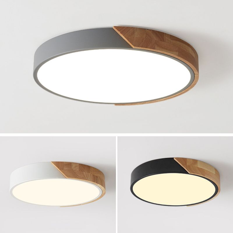 Ronde schaduw enkel licht inbouwarmatuur Nordic Macaroon inbouw plafondverlichtingsarmatuur