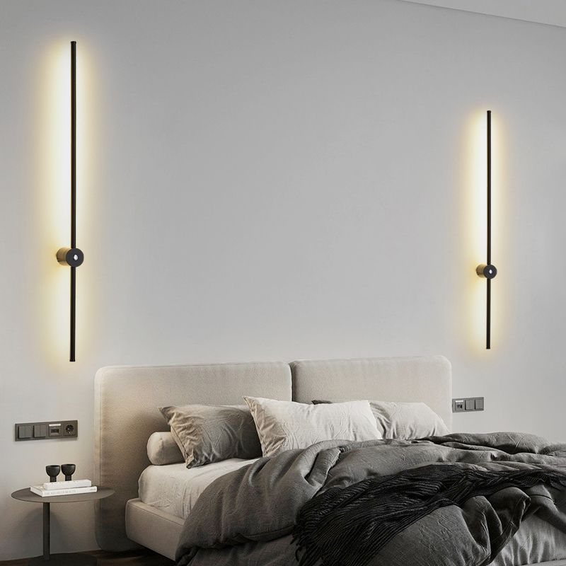 Modern Style Linear Shape Wall Sconce Metal Wall Lighting for Dining Room