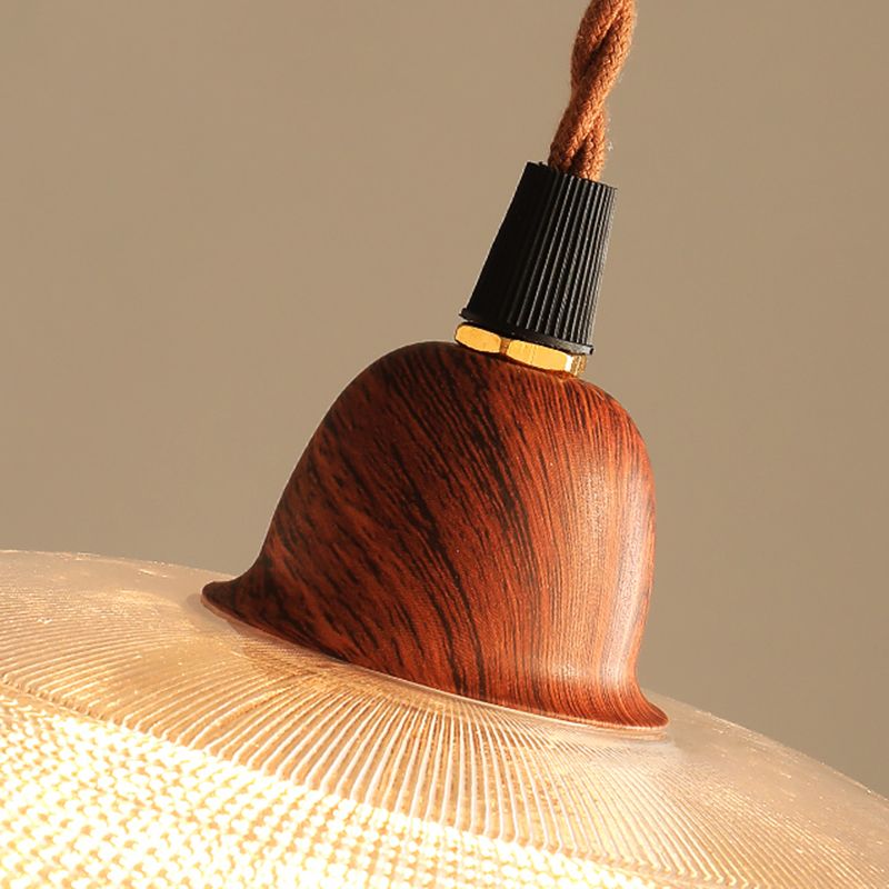 Verre Hanging Lights Modern Style 1 Tête Hanging Mount Fixture pour le salon