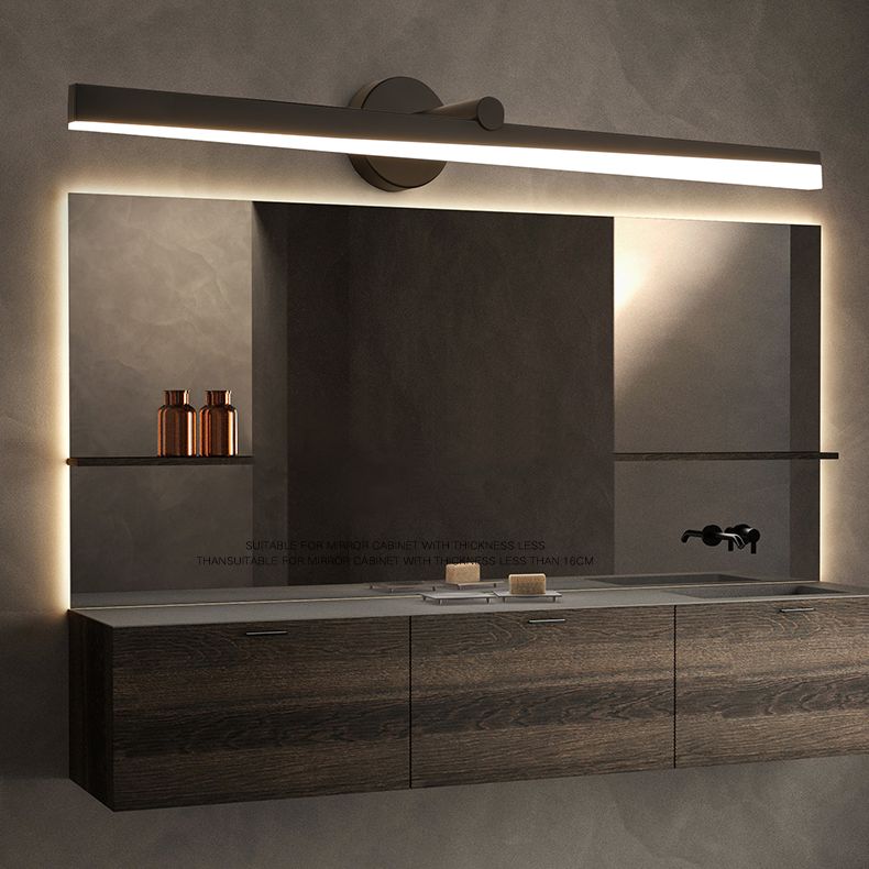 Minimalismo a 1 luce a parete a parete a parete melanza di luce a parete lineare per bagno