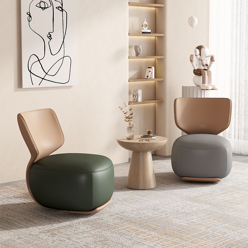 18.11" Wide Armless Chair Accent Chair with Fixed Back for Living Room