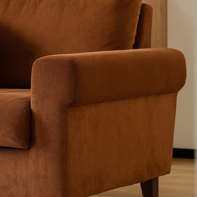 Modernistic Fabric Loveseat with Pillows and Cushion Modern Sofa for Room
