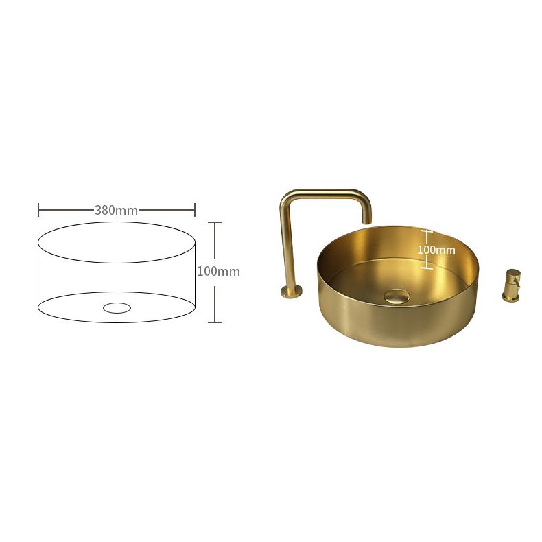 Round Vessel Bathroom Sink Modern Vessel Bathroom Sink with Faucet