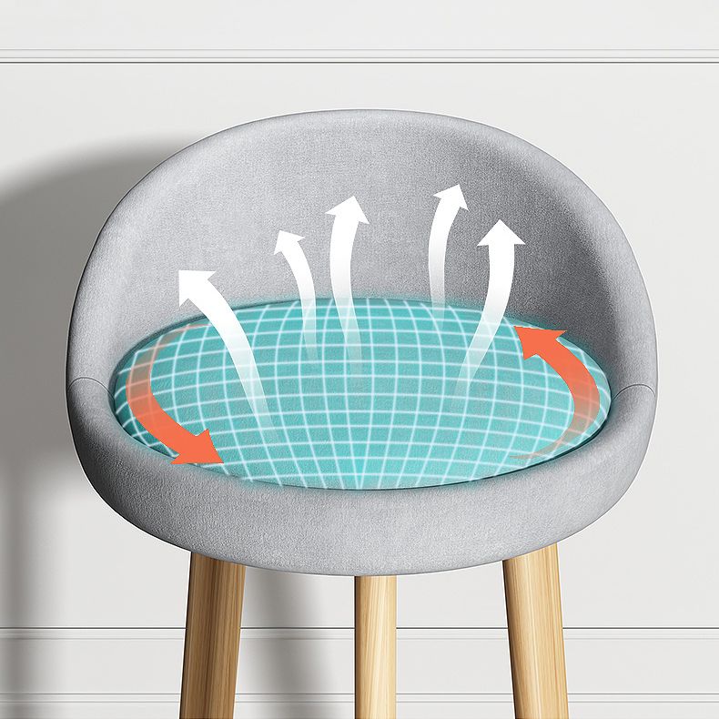 Taburete de bar sin brazos con respaldo moderno, taburete de bar de acero para cajero con cojín