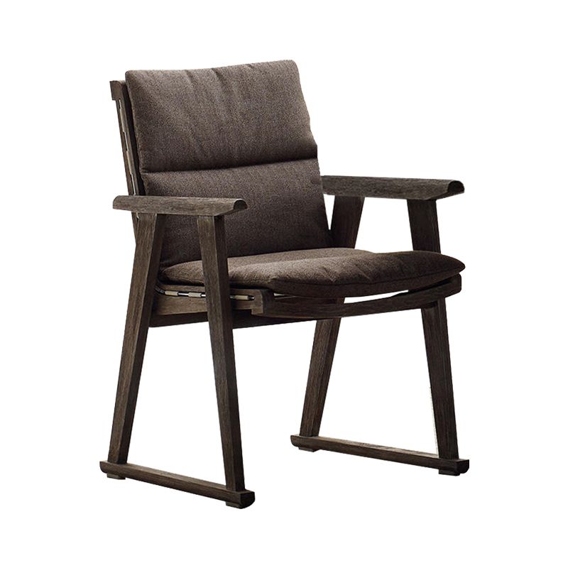 Contemporary Upholstered Dining Chairs Solid Wood Outdoors Dining Chairs