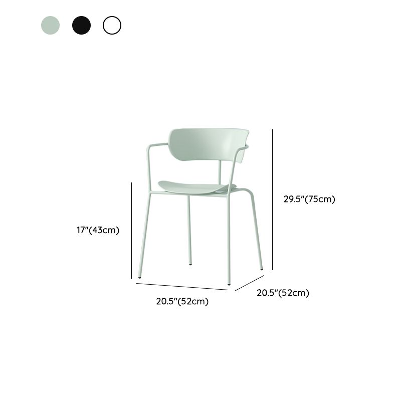 Modern Style Arm Chair Plastic Indoor Dining Chair for Living Room