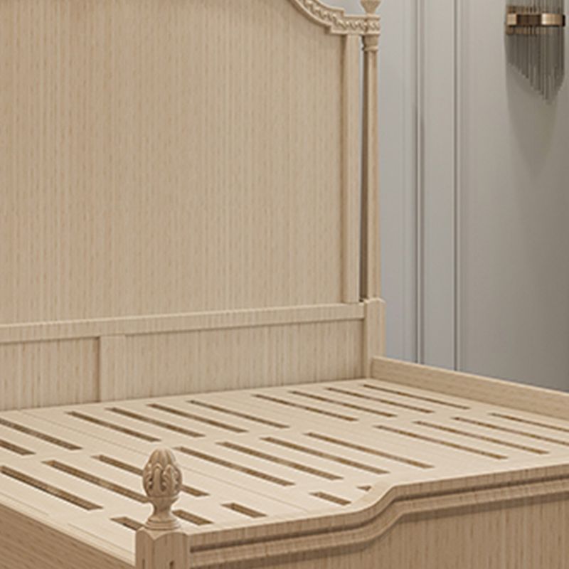 Genuine Leather Upholstered StandardBed 63" H Panel Bed with Lift Up Storage