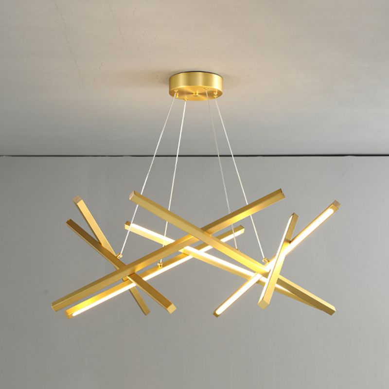 2 Color Optional Hanging Ceiling Light Modern Chandelier for Living Room Bedroom