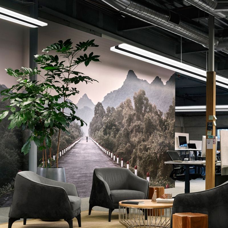 Nordic modern LED Island Light Light Aluminium Pendant Lightture pour salle à manger