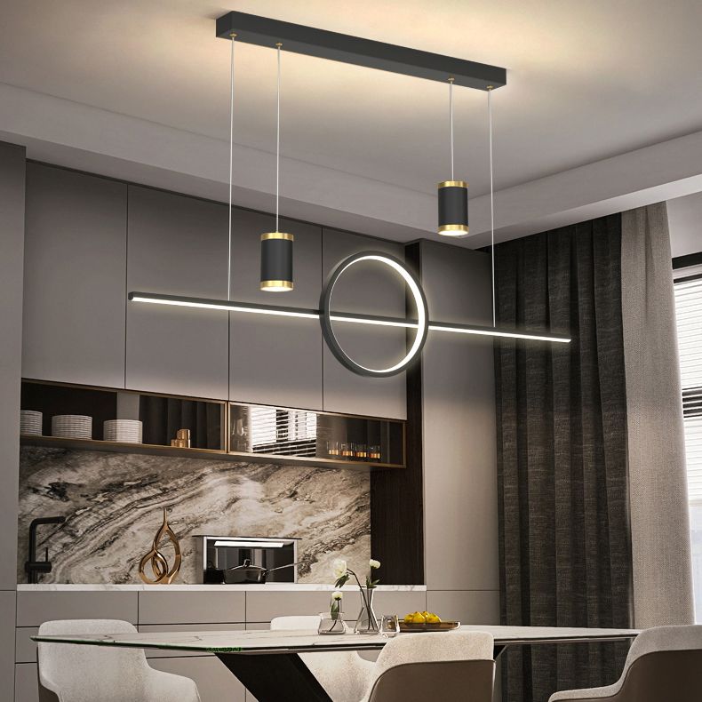 Contemporary Kitchen Pendant Lights Linear Chandelier Island Light Fixtures