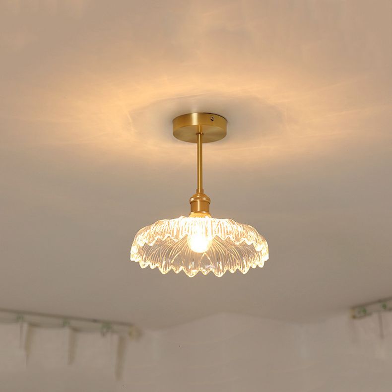 Creative Ceiling Light Modern Glass Flush Mount Light for Living Room