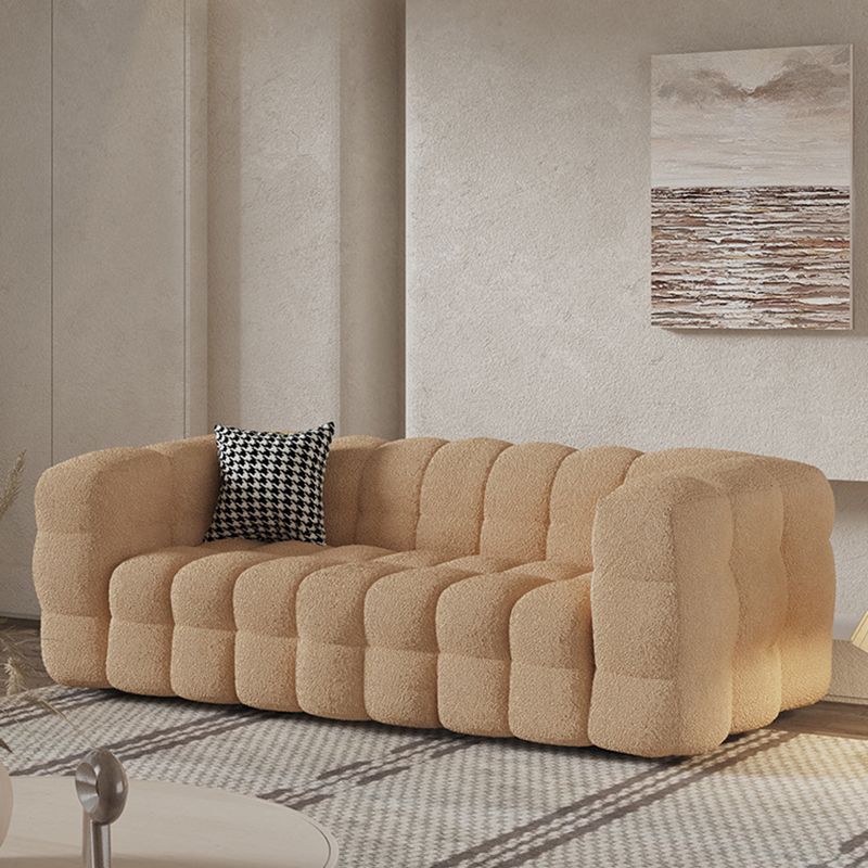 Contemporary Tuxedo Arm Sofa Standard Sofa Fabric Tight Back Settee