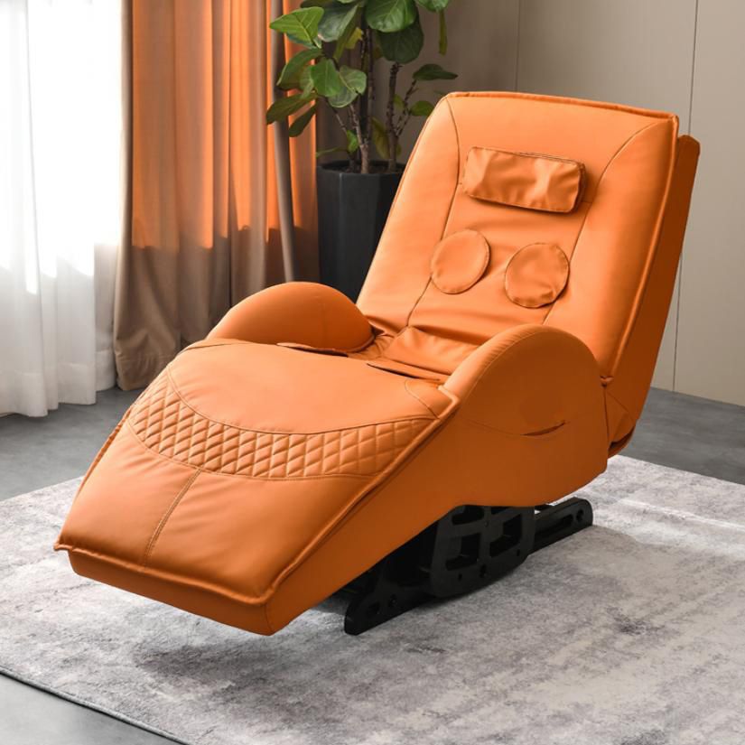 Leather Solid Color Standard Recliner Massage Recliner Chair