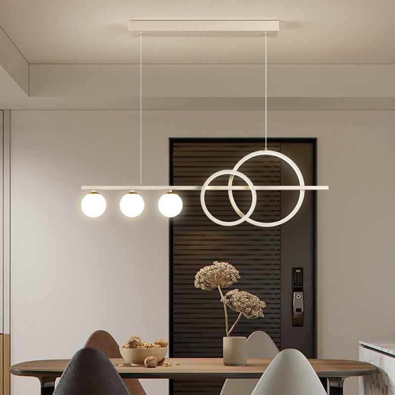 Modernism White Kitchen Island Lighting Acrylic Ceiling Light