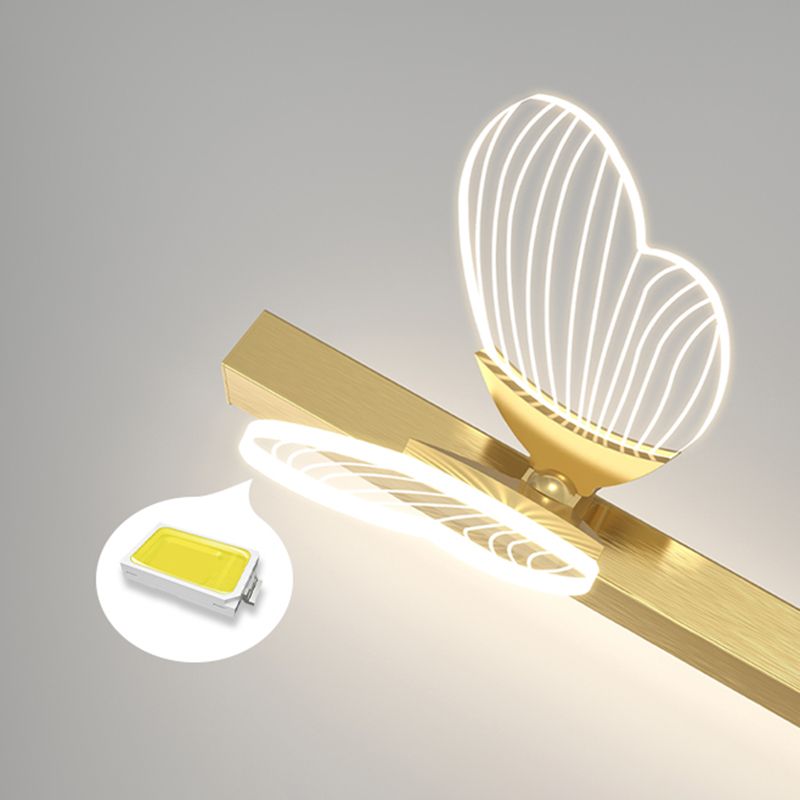 Linearer Schatten Metall Wandleuchte moderne Style 2 Lichter Wandmontage Licht