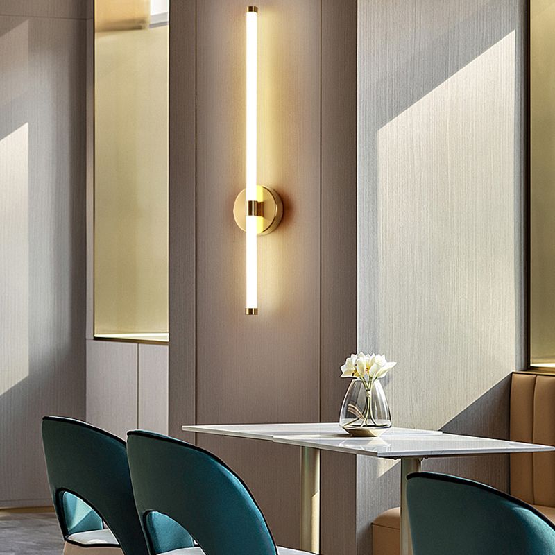 Nordic Mur Light Strip Forme LED Appiculture murale avec une teinte en verre pour la chambre