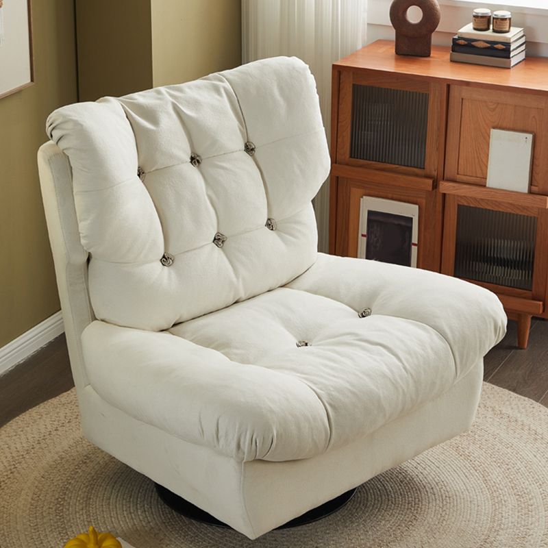 Faux Leather Recliner Solid Color Standard Recliner Chair with Tufted Back