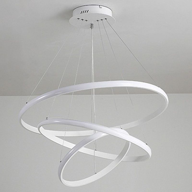 Moderne minimalisme stijl hanger kroonluchter licht metaal 3 licht plafond hanglampje voor woonkamer