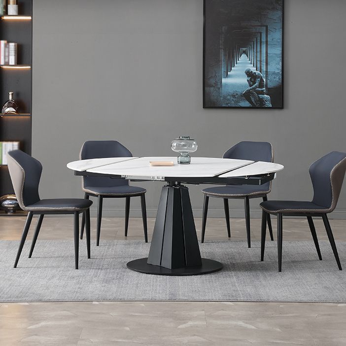 Modern Sintered Stone Dining Round Table Set 1/4/5/7 Pieces Dining Set