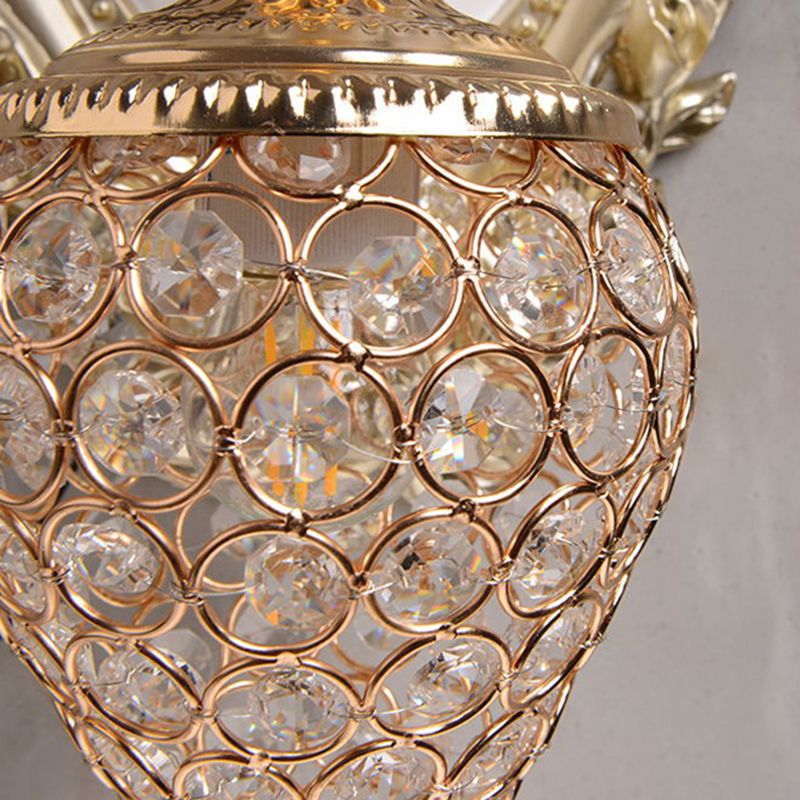 Creative Deer Wall Lighting Fixture Contemporary Crystal Wall Mount Light