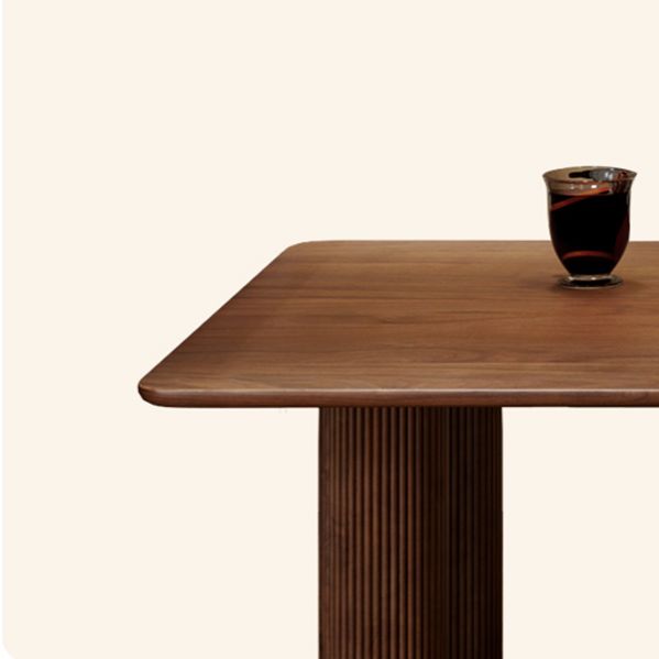 Free Form Pine Solid Wood Dining Table Simplicity 3 Legs Table for Dining Room
