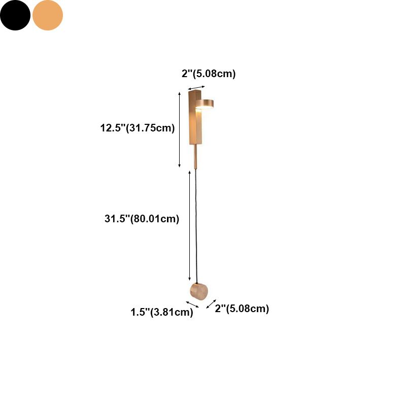 Runde Schatten Metall Wandleuchten moderner Stil 1- Lichtwandhalterlicht Licht