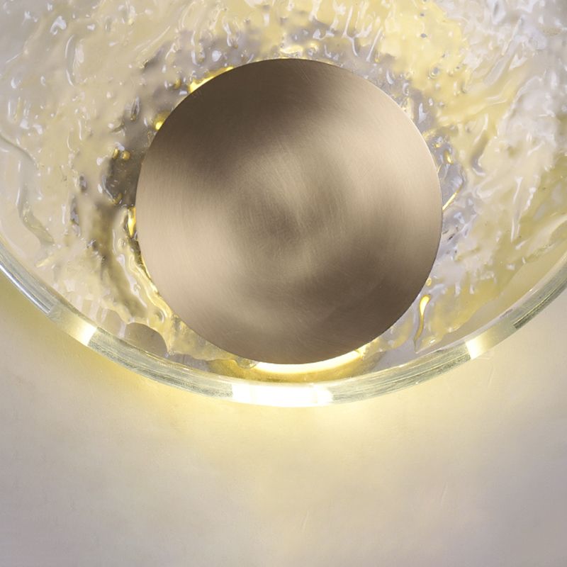 Modern Crystal Shade Wall Lighting Fixtures 1-Light Wall Lamp for Bedroom