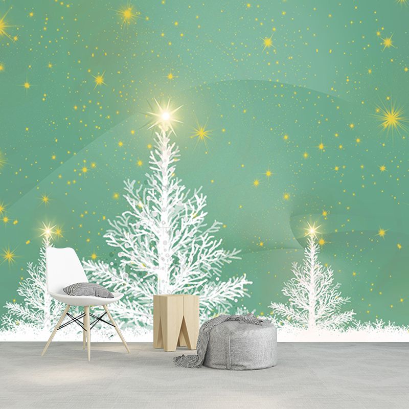 Tree Mural Contemporary Illustration for Dining Room Decoration