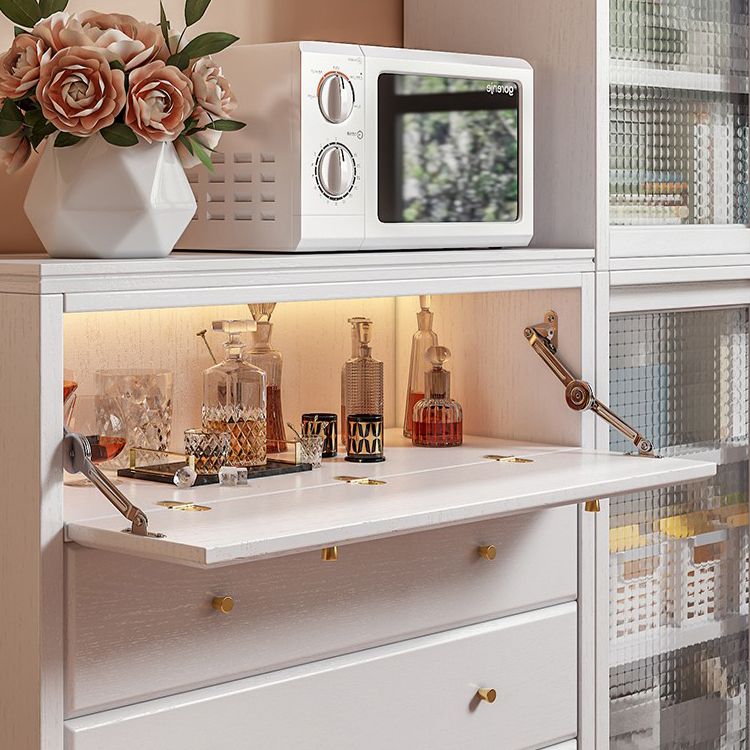 Contemporary Style Bookshelf with Door Bookcase for Home Office Study Room