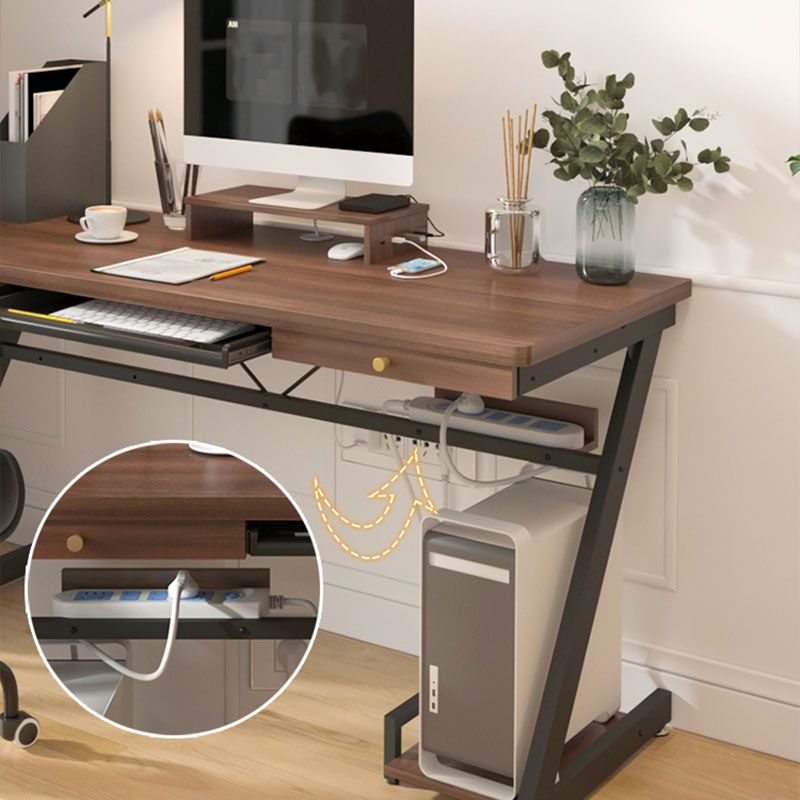 Bedroom Contemporary Computer Desk Rectangular Wooden Office Desk