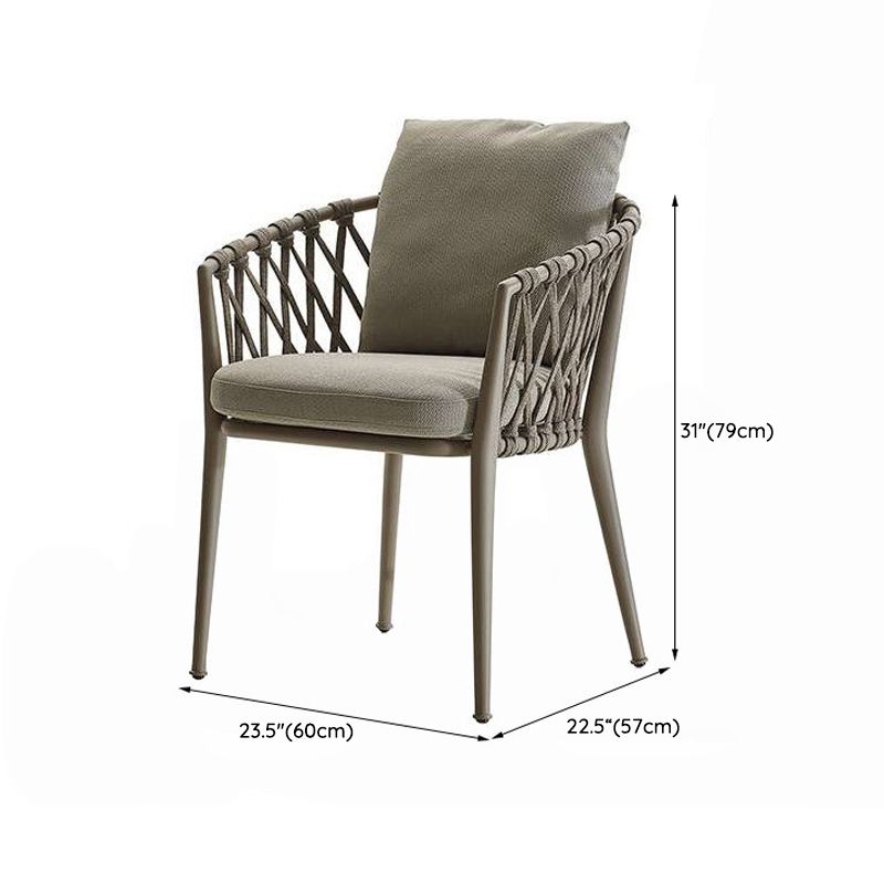 Matte Finish Boho Dining Table Set 1/2/5/7 Pcs Rattan Dining Set