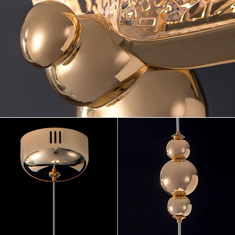 EinfachheitslED hängende hängende helle goldene Schmetterlingslampen -Lampe mit Acrylschatten