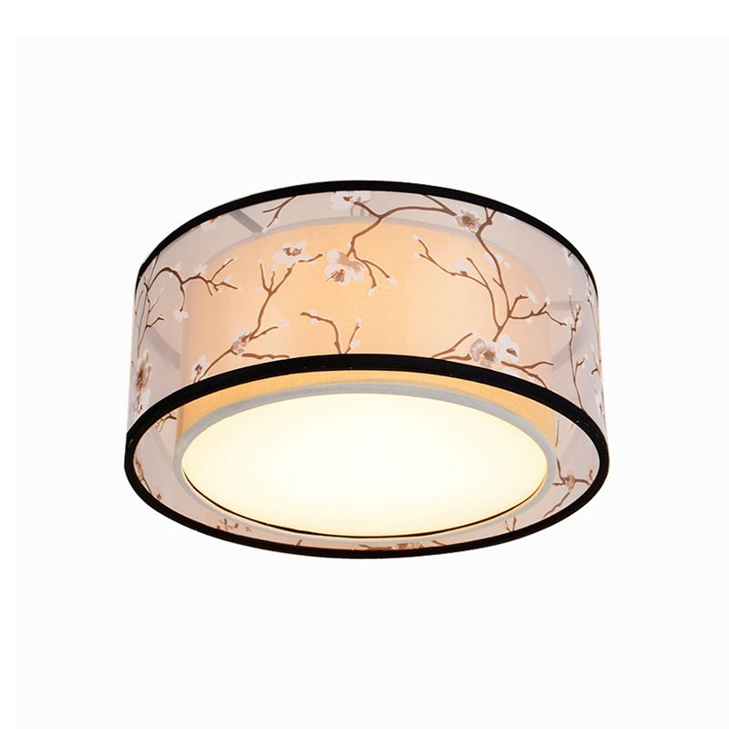 Tradition Fabric Ceiling Light Multi Lights Ceiling Mount Light for Living Room