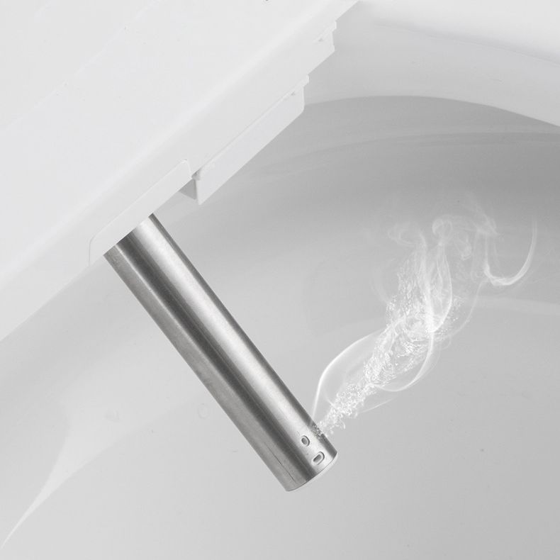 White Elongated Floor Mount Bidet Floor Standing Bidet with Heated Seat