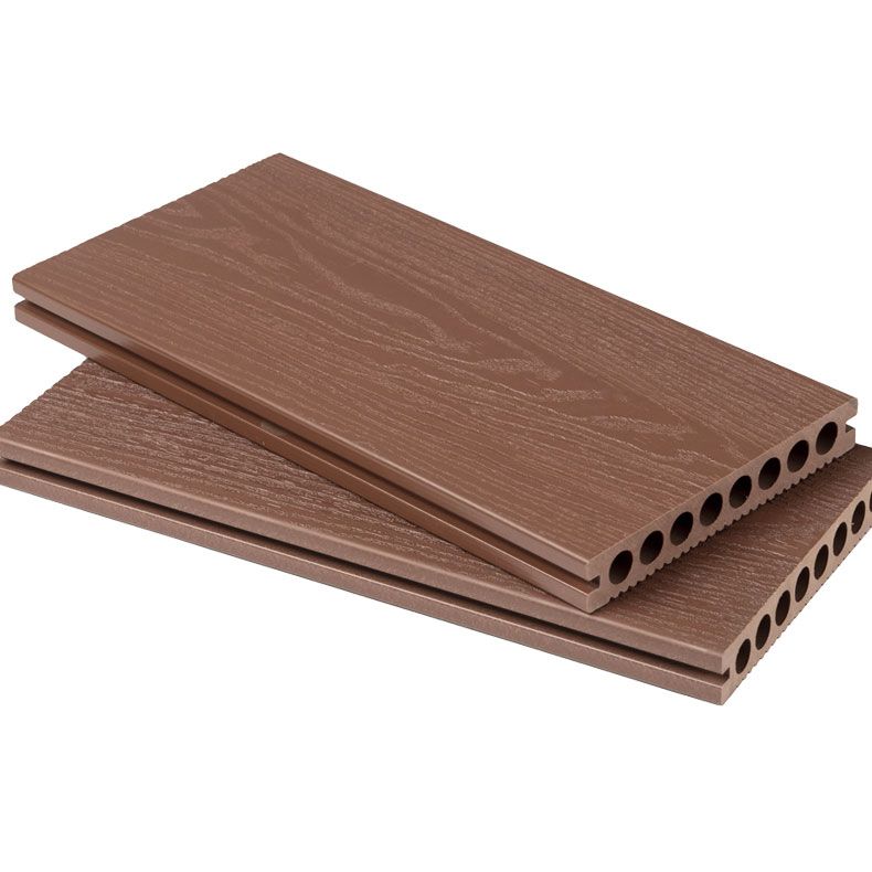 Rectangular Wood Deck Plank Nailed Installation for Outdoor Patio