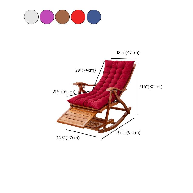 Modern Style Indoor Rocking Chair Natural Ratten Rocking Chair