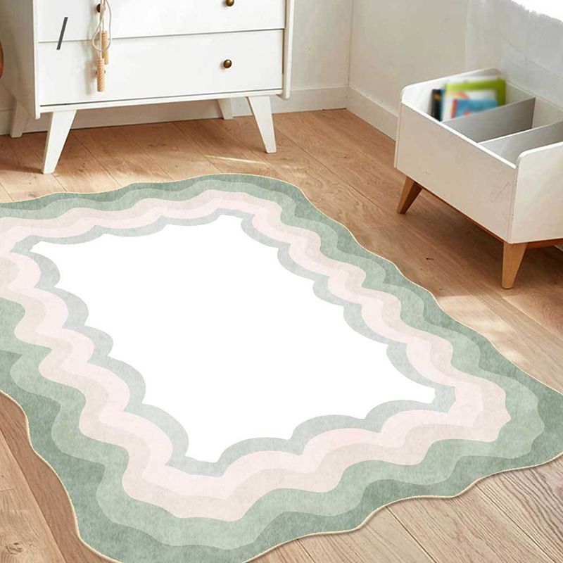 Bloque de color blanco alfombra poliéster alfombra moderna alfombra para sala de estar