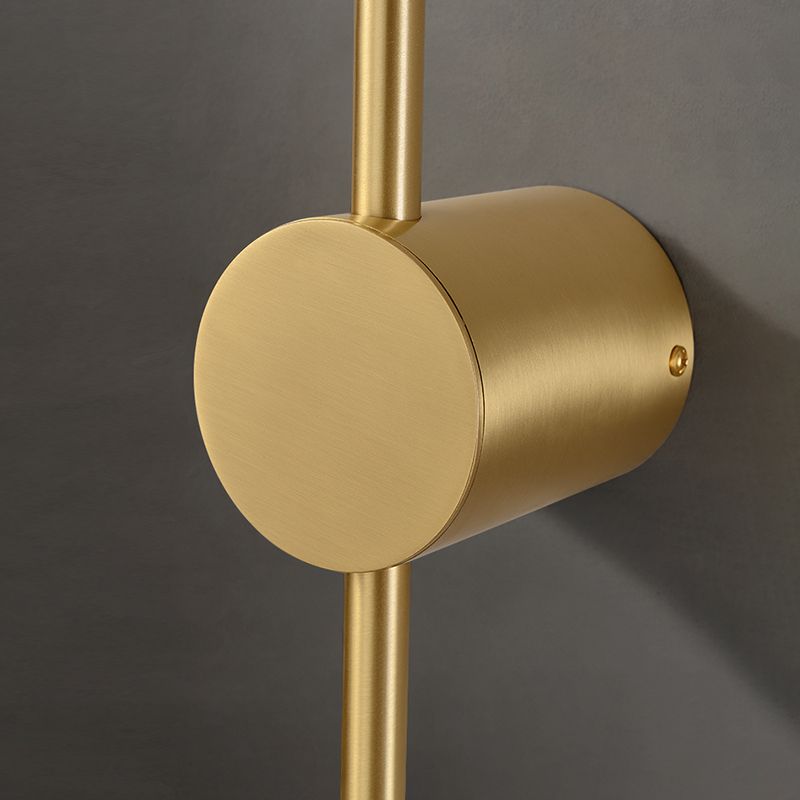 Sitting Room Modernist Wall Sconce Gold Linear LED Simple Wall Mounted Light