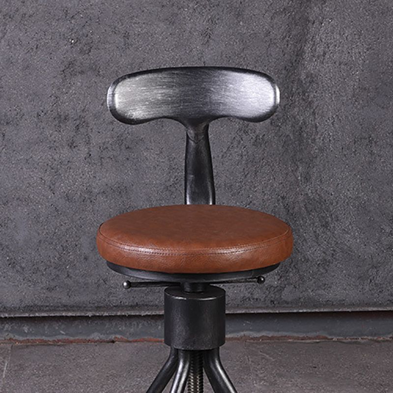 Industrial Metal Counter Height Stools Adjustable Bar Stool for Indoor