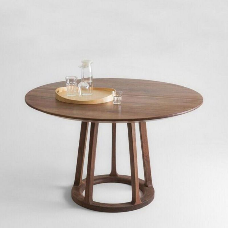 Dining Room Dinner Kitchen Table Solid Wood Round Dining Table