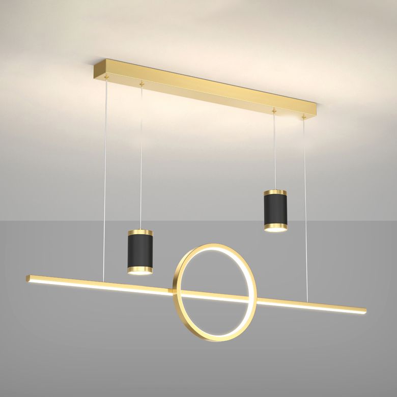 Cylinder Island Kronleuchter Lichter zeitgenössische Anhängerleuchten Metall Island Lights