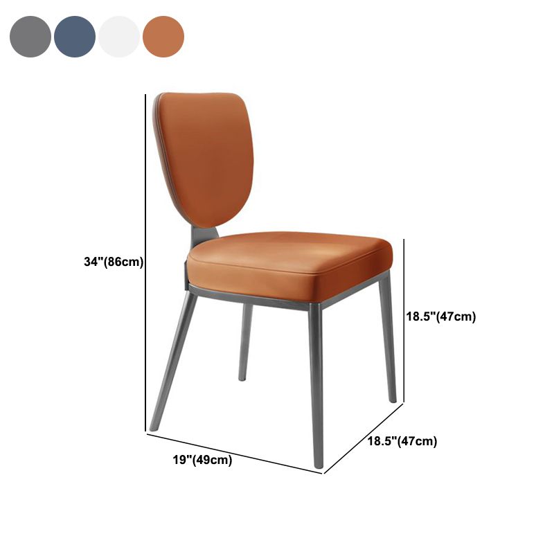 Glam King Louis Back Chair with Chrome Legs Faux Leather Matte Finish Dining Chair