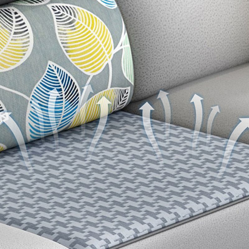 Braccio contemporaneo inclinati cuscini rimovibili sezionali divano e chaise per soggiorno